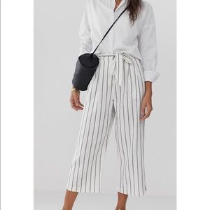 ASOS linen tie waist pants